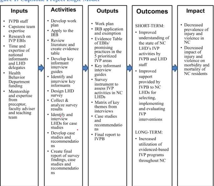 Figure 1: Capstone Project Logic Model 
