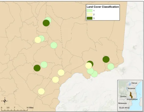 Figure 3. Land Use Land Cover Change Classifications Map 