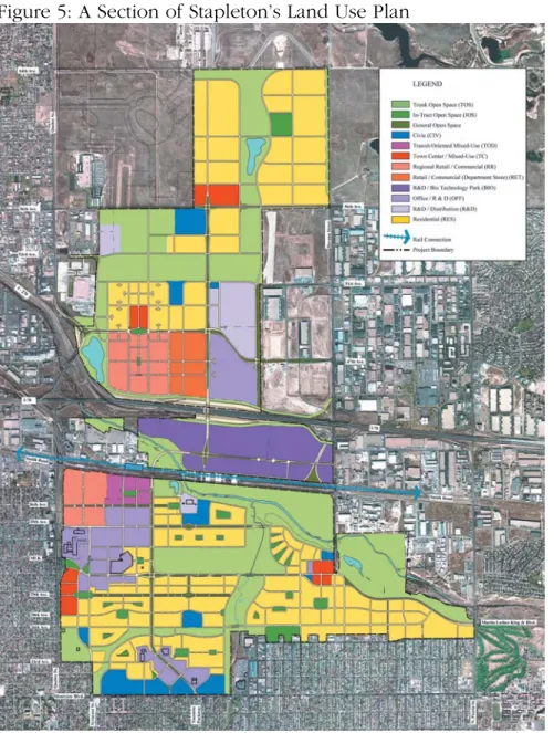 Figure 5: A Section of Stapleton’s Land Use Plan 