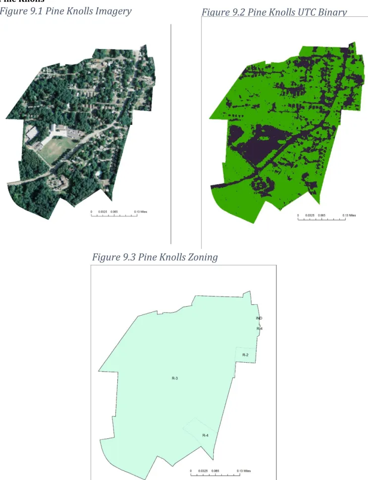 Figure 9.2 Pine Knolls UTC Binary  Figure 9.1 Pine Knolls Imagery 