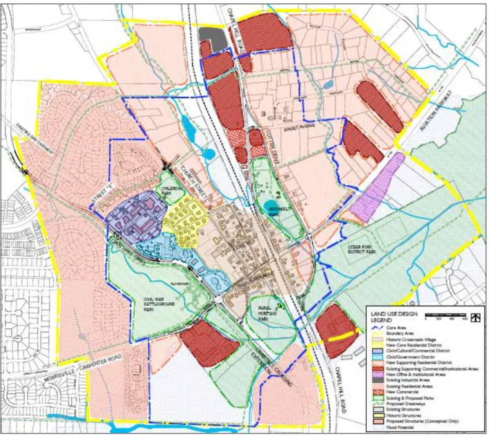 Figure 3: Town Center Land Use Design Map 