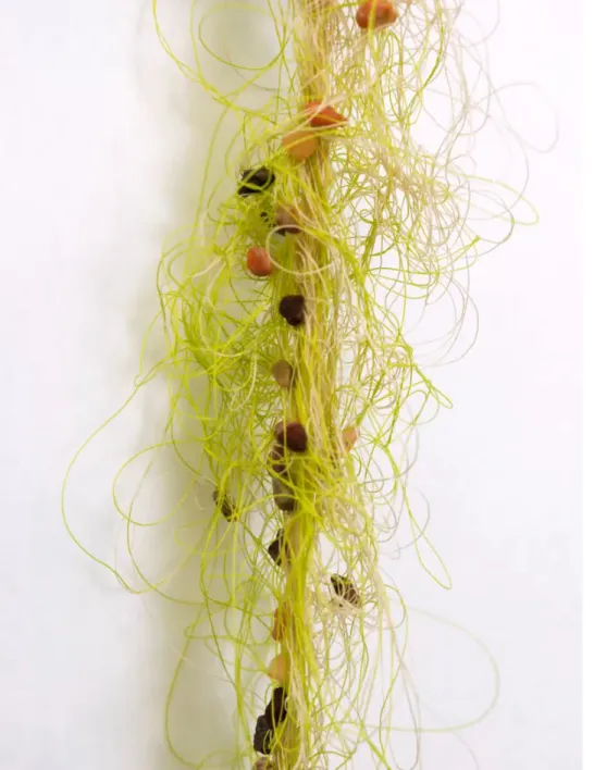 Figure 16 Tethered drift Thread, rock 42 x 3 in 2017