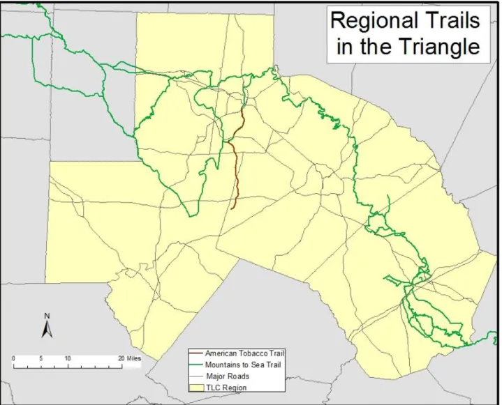 Figure 6 Regional Trails in the Triangle 