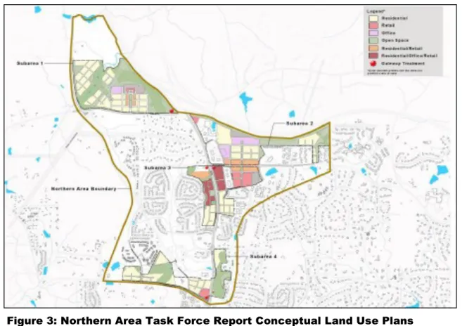 Figure 3: Northern Area Task Force Report Conceptual Land Use Plans  
