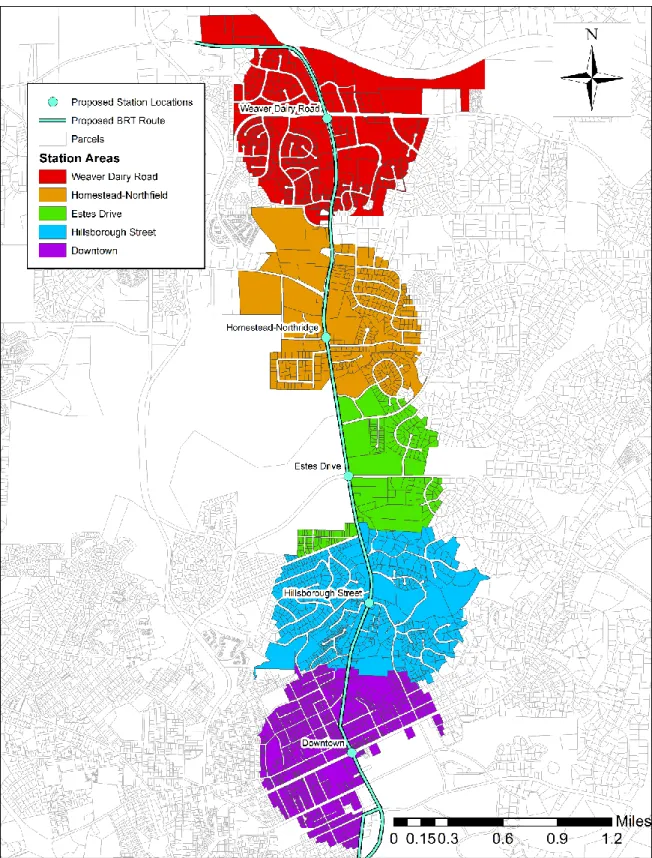 Figure 1. Station Areas 