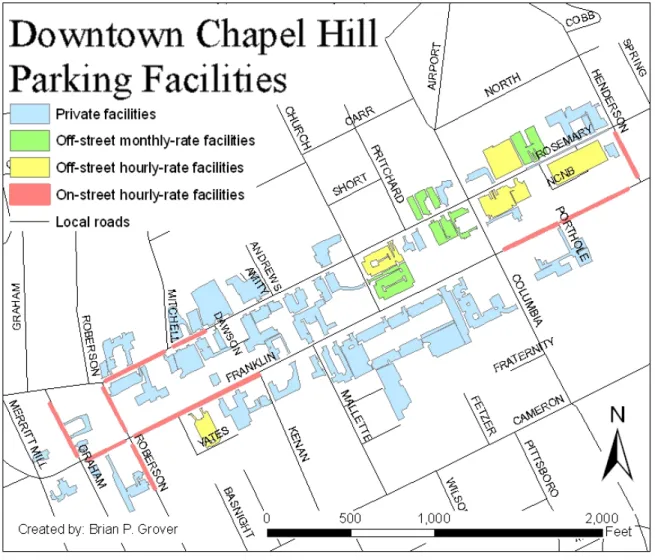 FIGURE 4: Downtown Parking Facilities by Use 