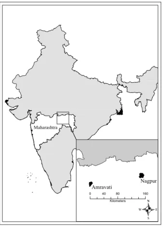 Figure 1: Location Map of Study Sites