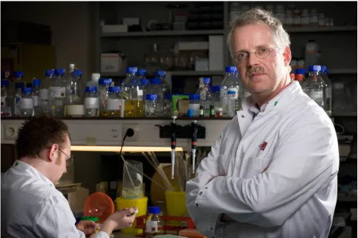Figure 1(AMC) of the University of Amsterdam, the Netherlands, in his laboratoryA picture of Ben Berkhout, Professor and Head of the Laboratory of Experimental Virology at the Academic Medical Center A picture of Ben Berkhout, Professor and Head of the Laboratory of Experimental Virology at the Academic Medical Center (AMC) of the University of Amsterdam, the Netherlands, in his laboratory.