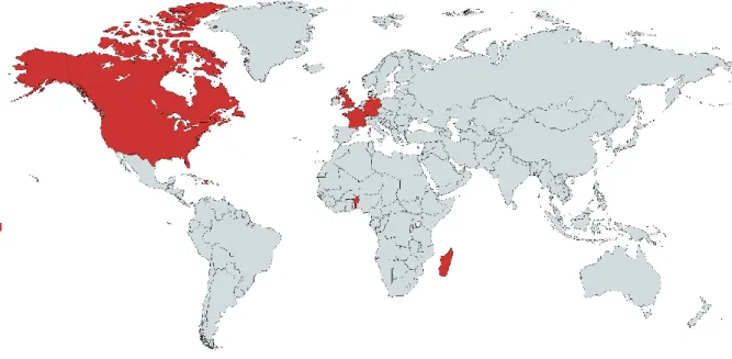 Figure 2. Map of study locations 