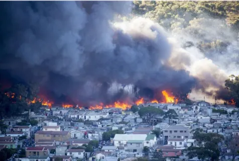 Figure 5 - Another close up view of the fires in March of 2017 from GroundUp.org 