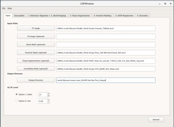 Figure 6. GUI of Auto EACSF 