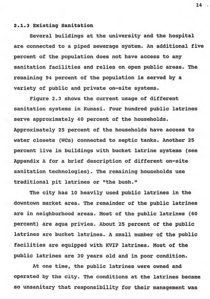 Figure 2.3 shows the current usage of different