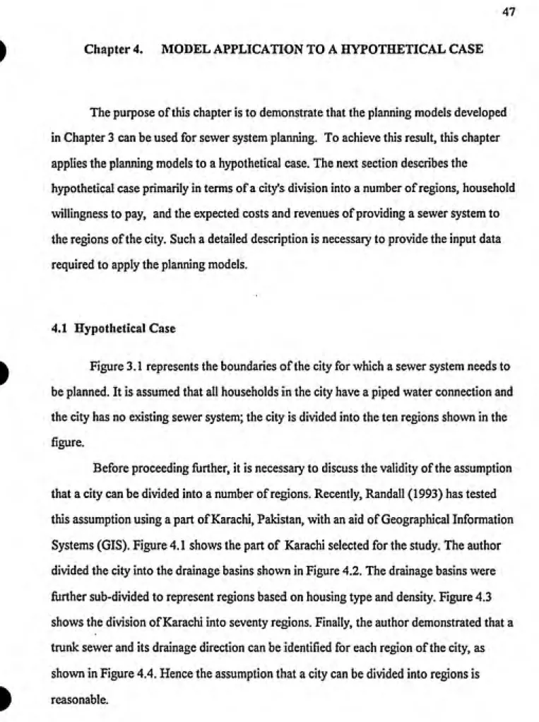 Figure 3.1 represents the boundaries of the city for which a sewer system needs to be planned