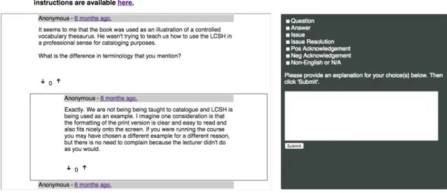 Figure 3: Annotation collection interface. 