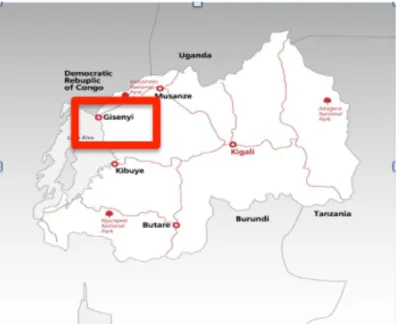 Figure 6. Map of the study site (Gisenyi, Rwanda).  