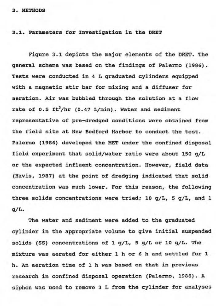 Figure 3.1 depicts the major elements of the DRET. The general scheme was based on the findings of Palermo (1986).