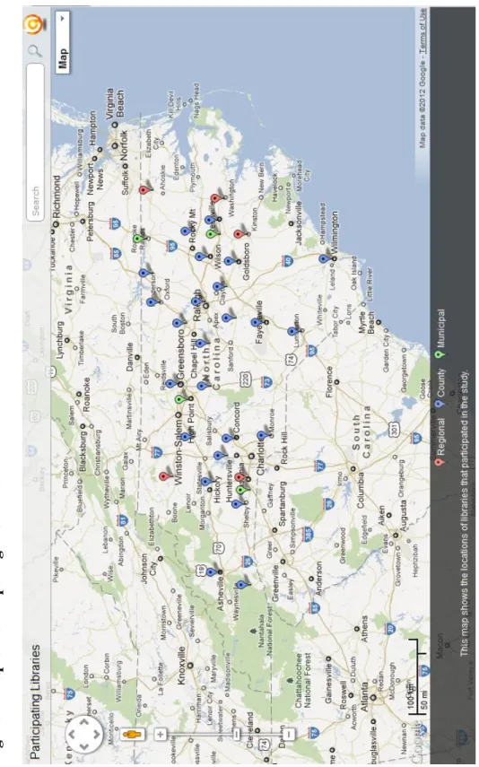 Figure 4: Map of Participating Libraries