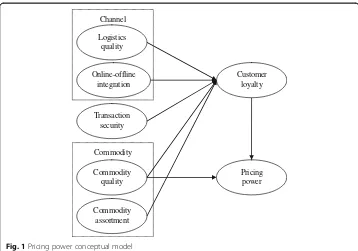 Fig. 1 Pricing power conceptual model