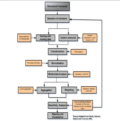 Figure 2 Steps in constructing a composite vulnerability indicator.