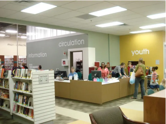 Figure 1: Desk at Library in University Mall (Facebook) 