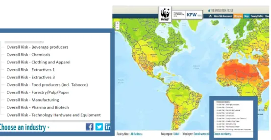 Figure 4: WWF, The Water Risk Filter 