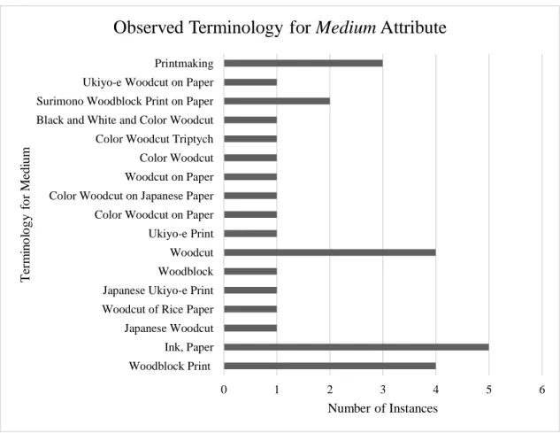 Figure 6  –  Observed Terminology for Medium Attribute 