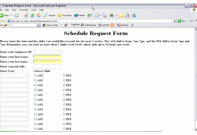 Fig. 7.  Screenshot of Search Form 