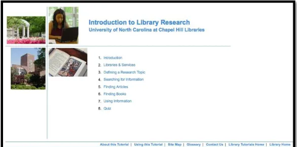Figure 1 - Previous Design of the Tutorial