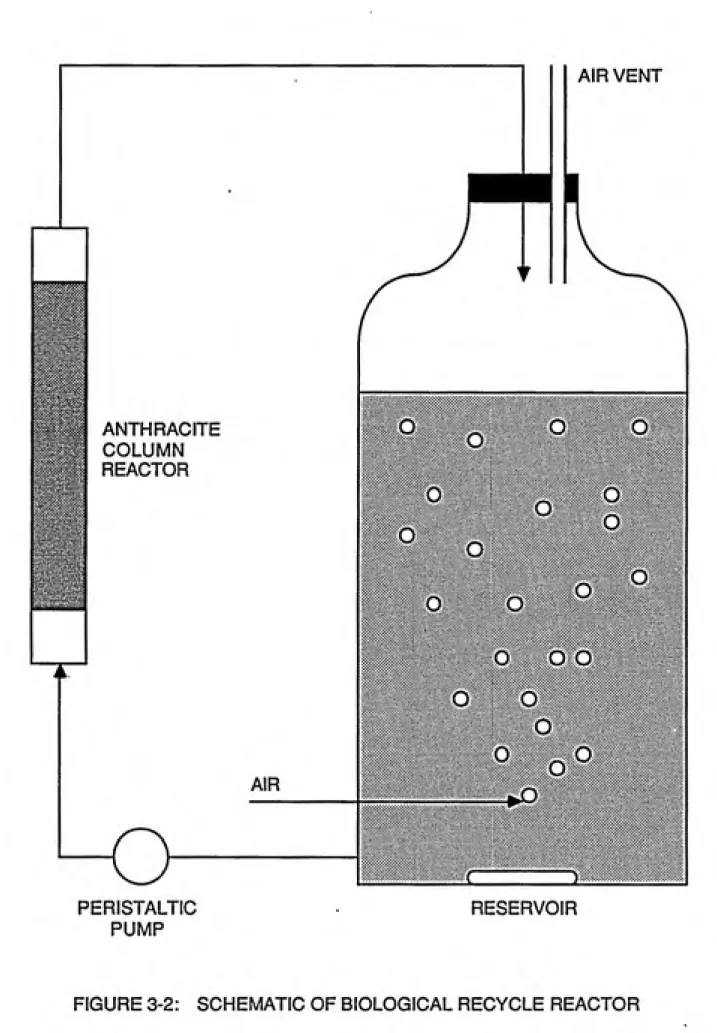 FIGURE 3-2:    SCHEMATIC OF BIOLOGICAL RECYCLE REACTOR