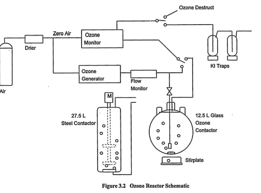 Figure 3.2  Ozone Reactor Schematic