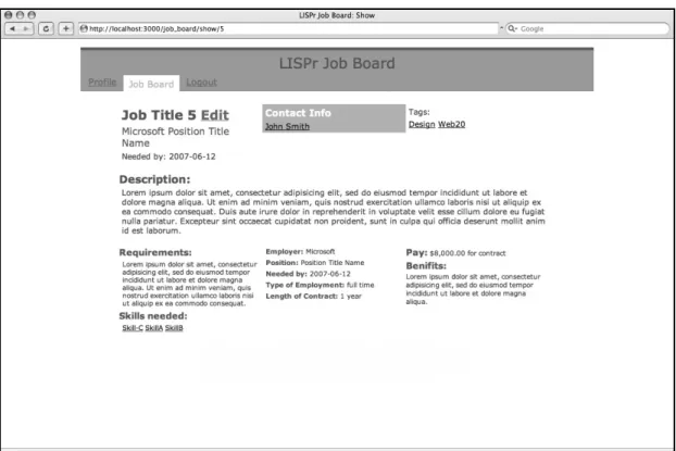 Fig. 1 Showing a job board listing entry