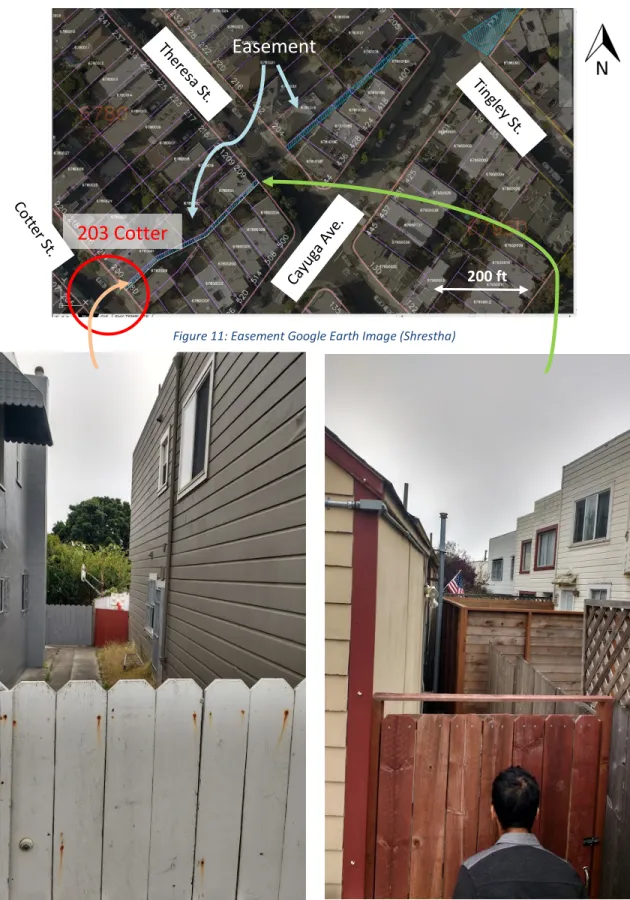 Figure 11: Easement Google Earth Image (Shrestha) 