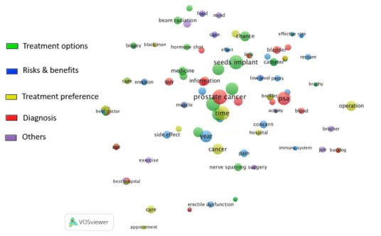 Figure 11 Topic analysis from patients who dominated information seeking behavior in TD group 