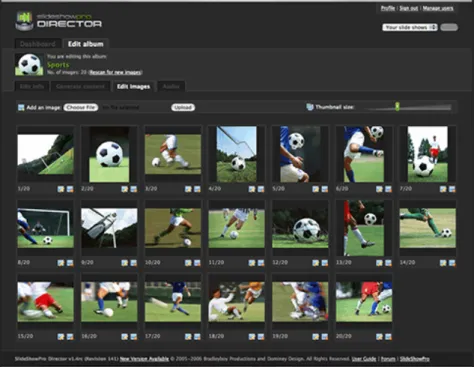 Figure 2. The Slide Show Pro Director GUI