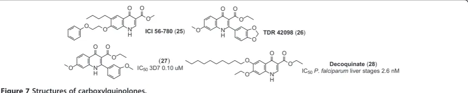 Figure 6 Structure of acridinone and analogues.