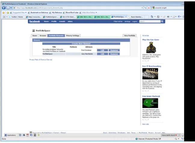 Figure 5. View Portfolio Elements page 