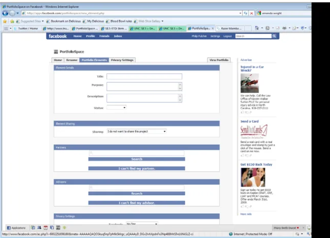 Figure 6. Create/Edit Element page 