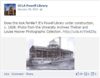 Figure 7: A Historical Post by the UCLA Powell Library 