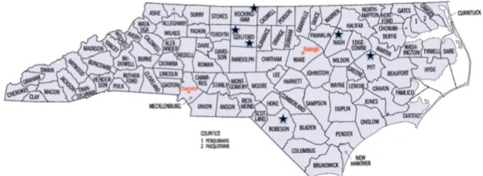 Figure	  1.	  Geographic	  Distribution	  of	  Focus	  Groups	   	   	  