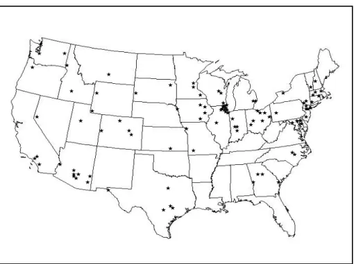 Figure 1: Geographic Distribution of Libraries 