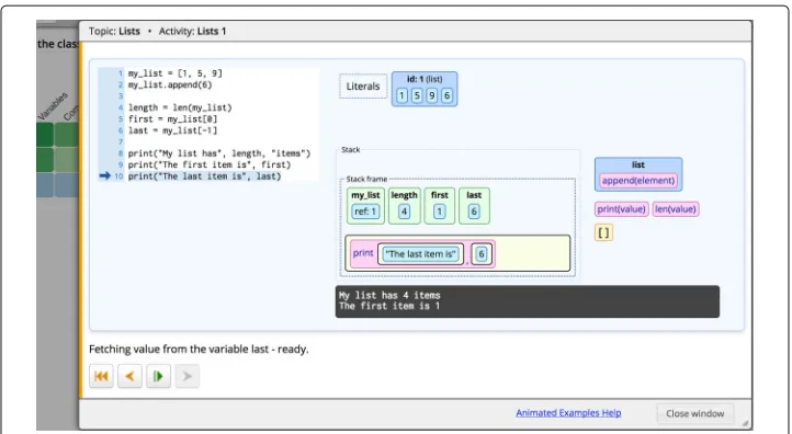 Fig. 3 An instance of a QuizPET problem in the Python Grids system. a Before and b after student submitsher answer for the problem