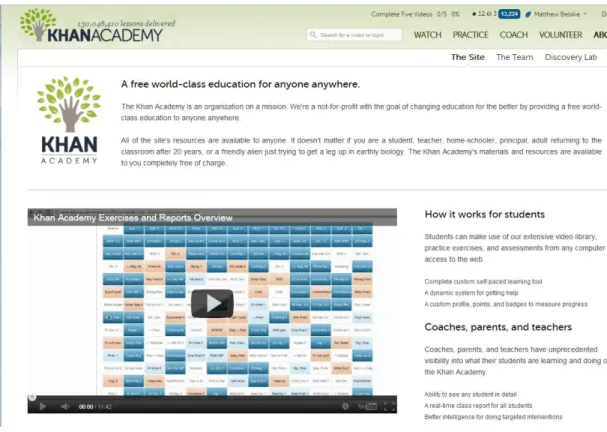 Figure 2: The “About” section is a guide to using the site. 