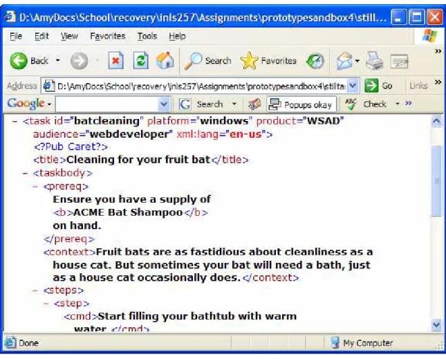 Figure 4. Individual topic tagging displayed after representation was clicked 
