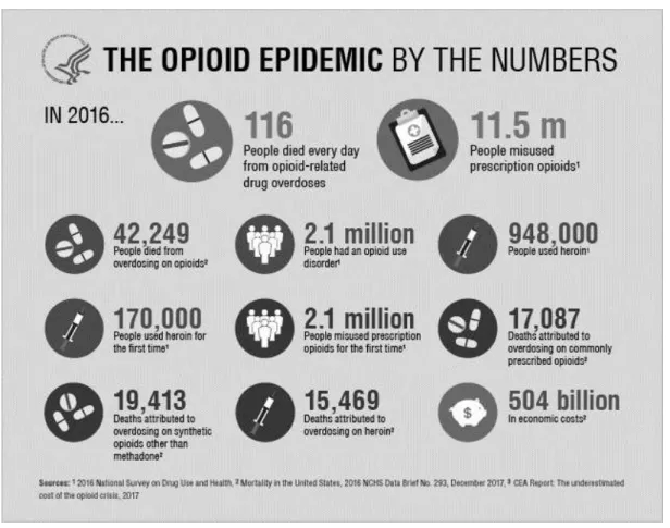 Fig 2: The Opioid Epidemic by the Numbers 