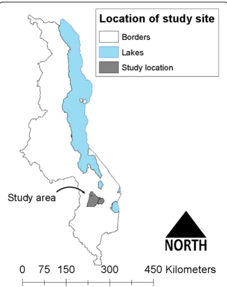 Figure 1 Location of study Traditional Authorities in Malawi.