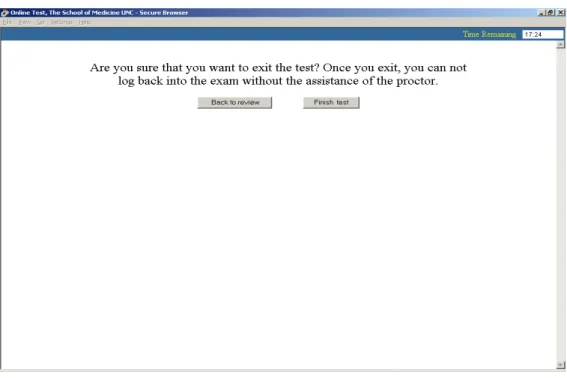 Figure 4.11: AIMS Online Exit Confirmation Page 