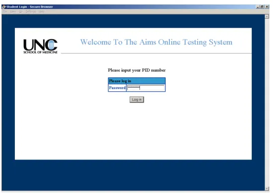 Figure 4.13: Student Login Page. Students need to enter their PID. 