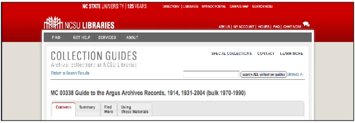 Figure 3: NCSU Collection Guides 