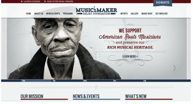 FIGURE 4: Overhauled MMRF website, May 2012 