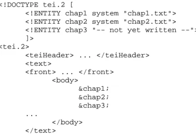 Figure 5: DTD in separate file  (from  Gentle Introduction ) 